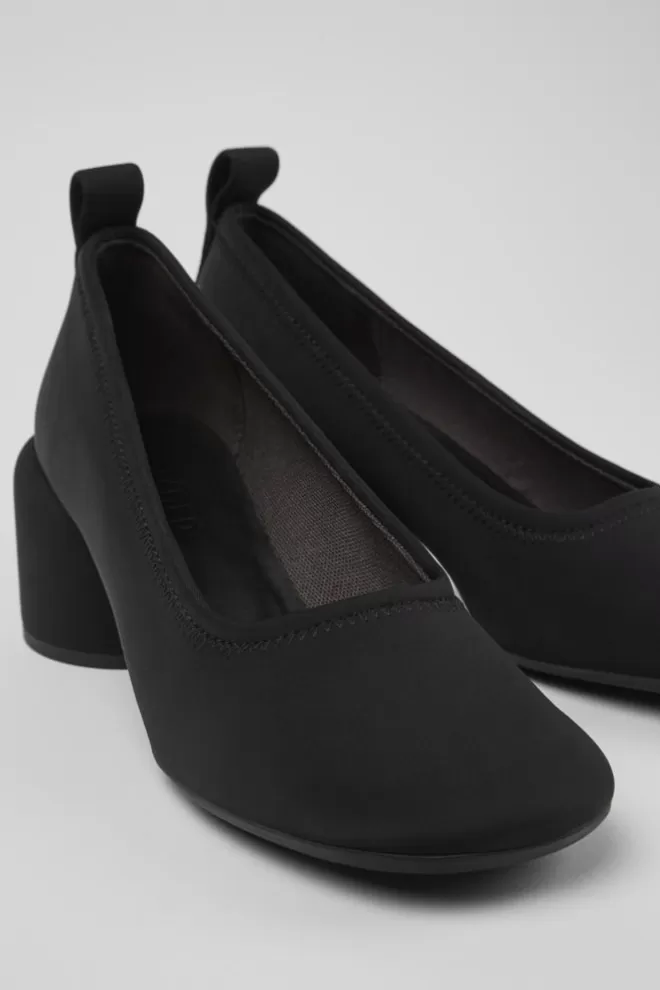 Zapatos De Vestir<Camper Bailarina De Tejido Negra Para Mujer