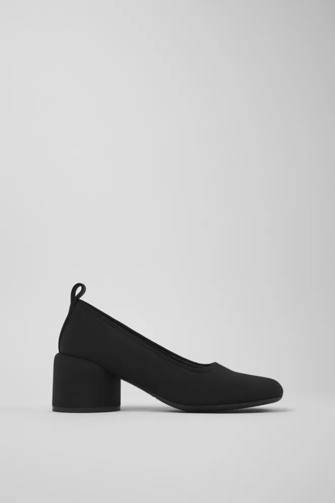 Zapatos De Vestir<Camper Bailarina De Tejido Negra Para Mujer