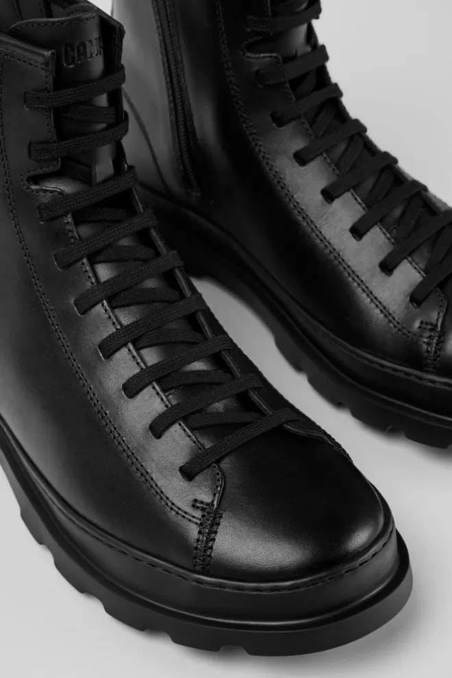 Zapatos De Vestir<Camper Bota De Cordones Negra Para Hombre