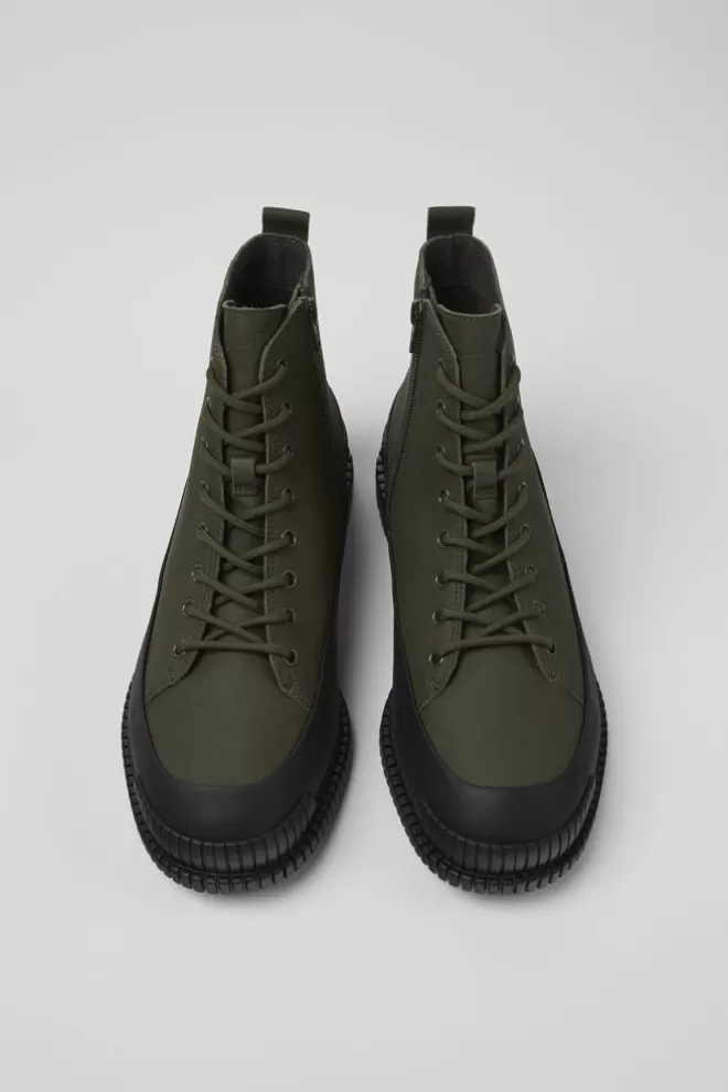 Zapatos De Vestir<Camper Bota De Vestir Kaki Con Cordones Para Hombre