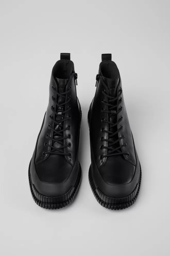 Zapatos De Vestir<Camper Bota De Vestir Negra Con Cordones Para Hombre
