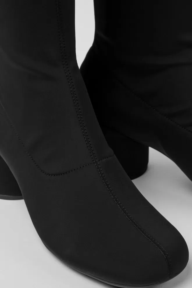 Zapatos De Tacon<Camper Bota Negra De Cana Alta Y Pet Reciclado Para Mujer