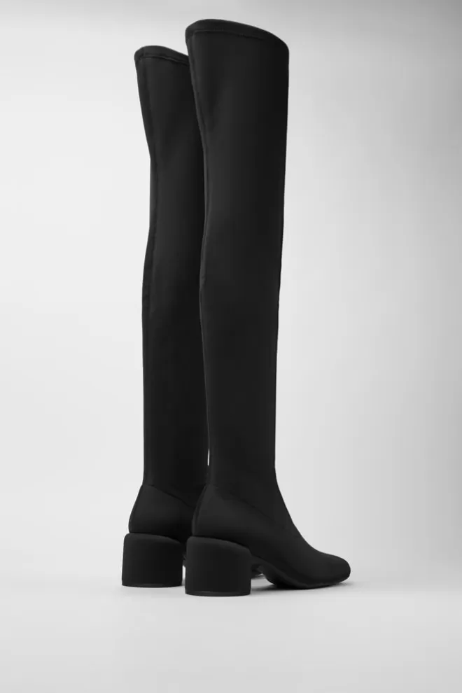 Zapatos De Tacon<Camper Bota Negra De Cana Alta Y Pet Reciclado Para Mujer