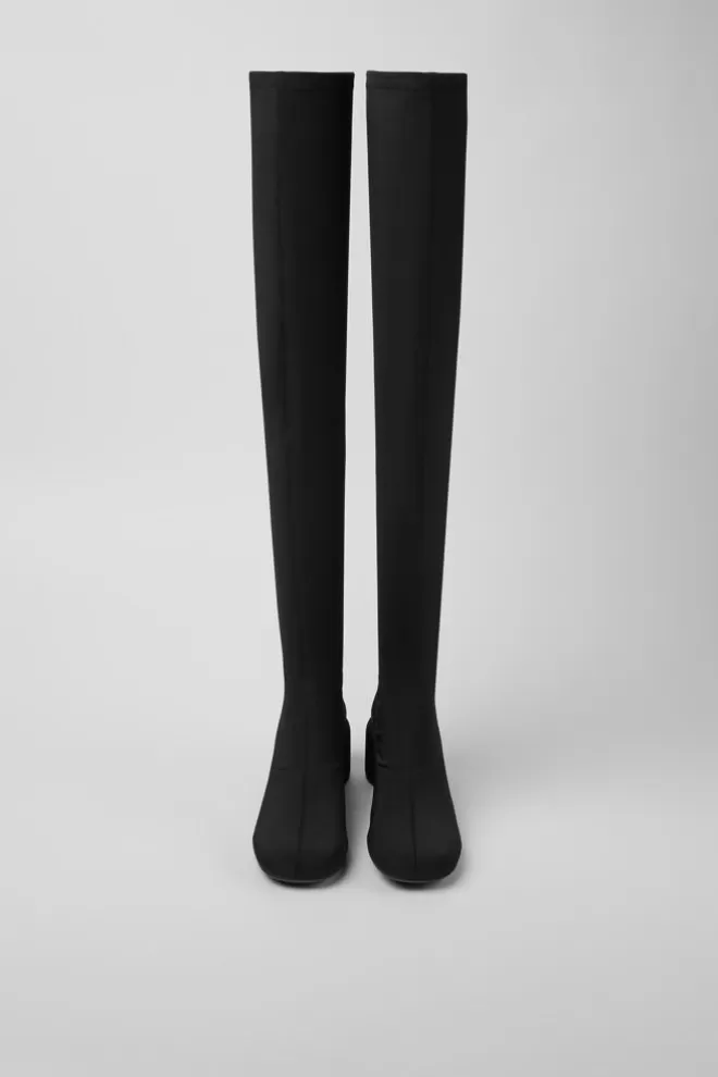 Zapatos De Tacon<Camper Bota Negra De Cana Alta Y Pet Reciclado Para Mujer