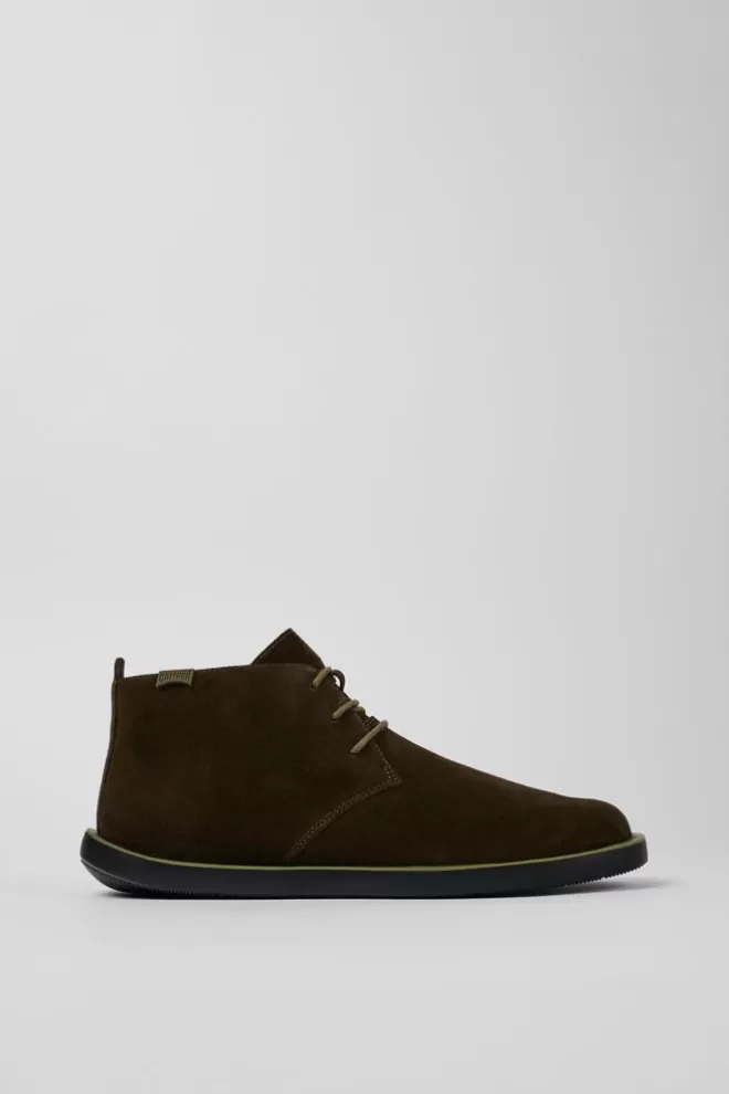 Zapatos De Vestir<Camper Bota Safari De Nobuk Verde Para Hombre