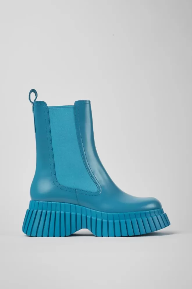 Botines<Camper Botas Azules De Piel Para Mujer