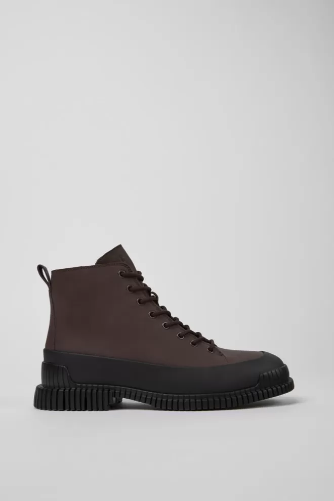 Zapatos De Vestir<Camper Botas De Cordones Marrones Y Negras De Piel Para Hombre