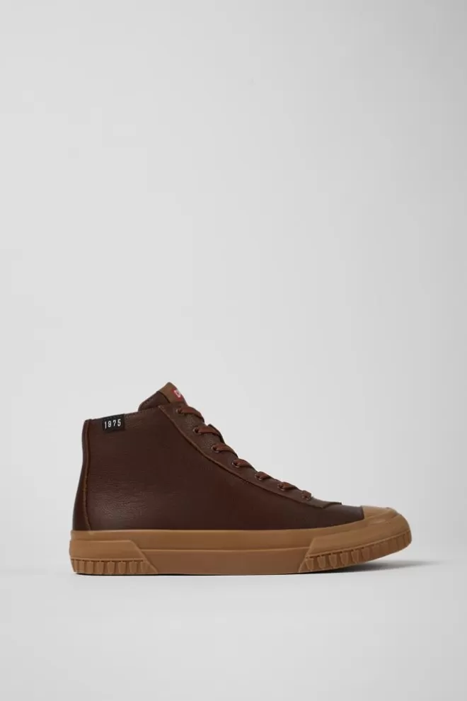 Zapatillas<Camper Botas De Piel En Color Marron Para Mujer