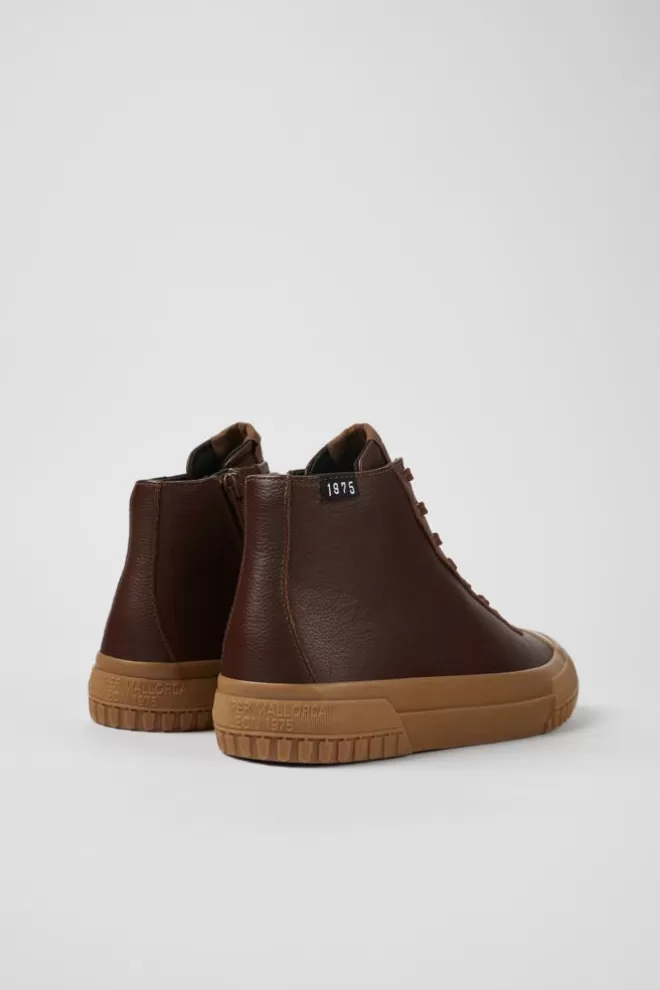 Zapatillas<Camper Botas De Piel En Color Marron Para Mujer