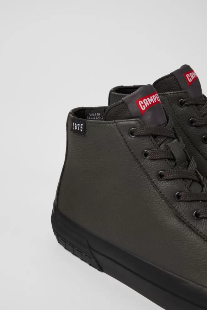 Zapatillas<Camper Botas Grises De Piel Para Mujer