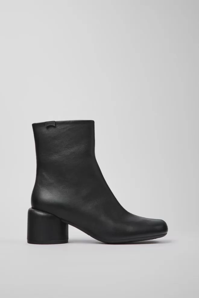 Zapatos De Tacon<Camper Botas Negras De Piel Para Mujer