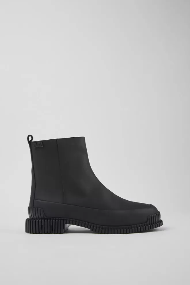 Zapatos De Vestir<Camper Botas Negras De Piel Para Mujer