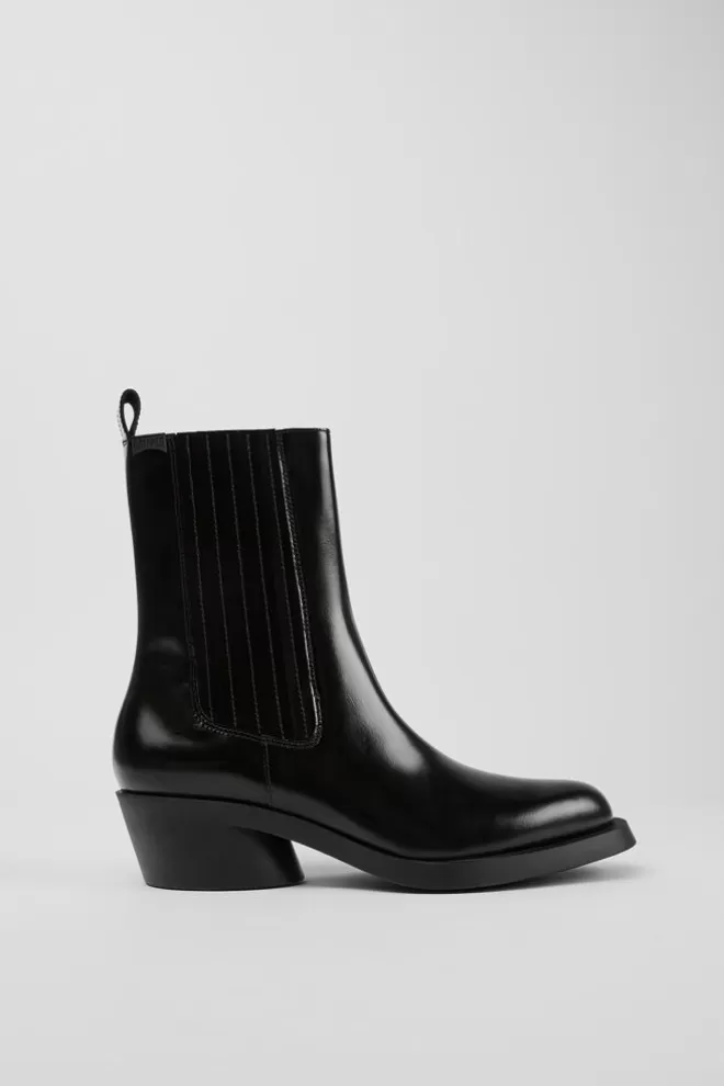 Zapatos De Vestir<Camper Botas Negras De Piel Para Mujer