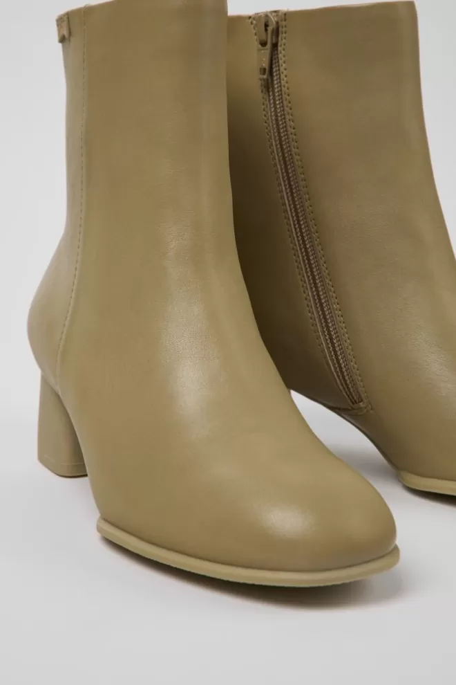 Zapatos De Vestir<Camper Botines Beige De Piel Para Mujer