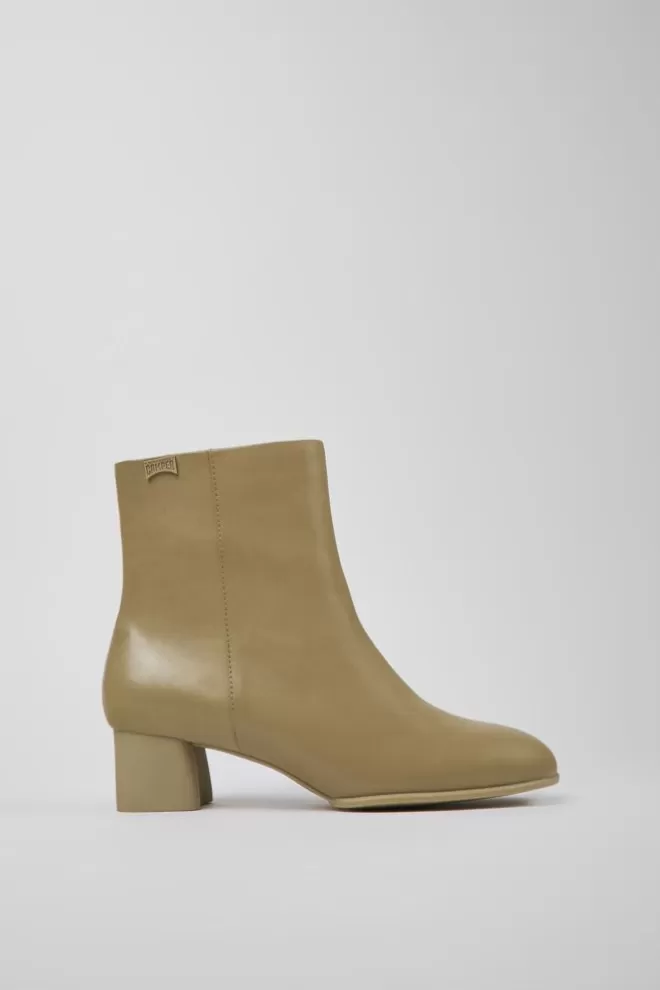 Zapatos De Vestir<Camper Botines Beige De Piel Para Mujer