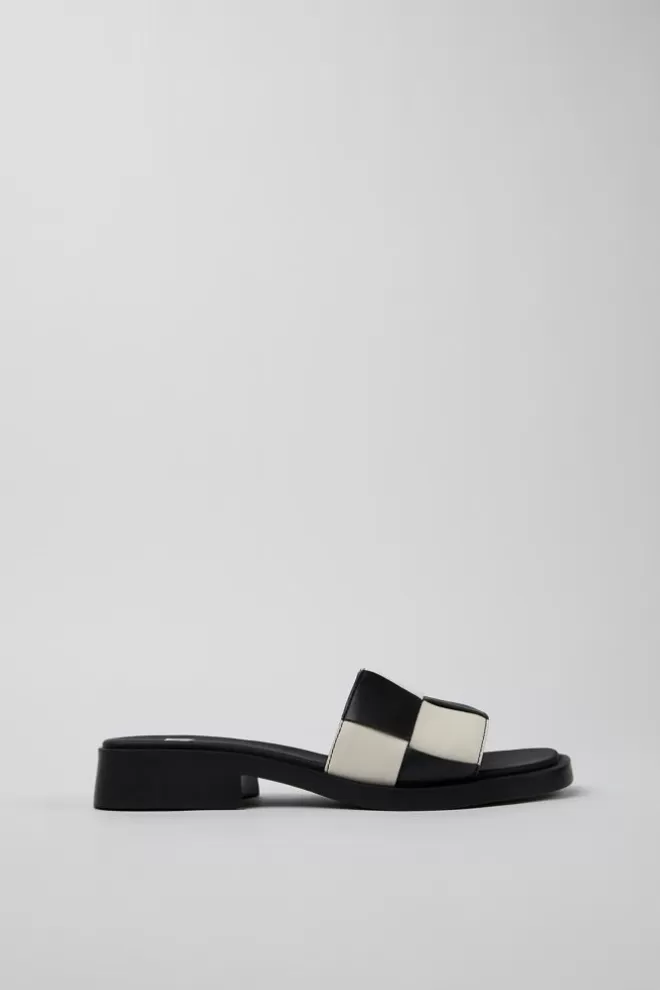 Sandalias<Camper Chancla De Piel Multicolor Para Mujer