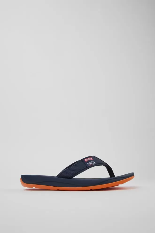 Sandalias<Camper Chancla De Tejido Azul Para Hombre