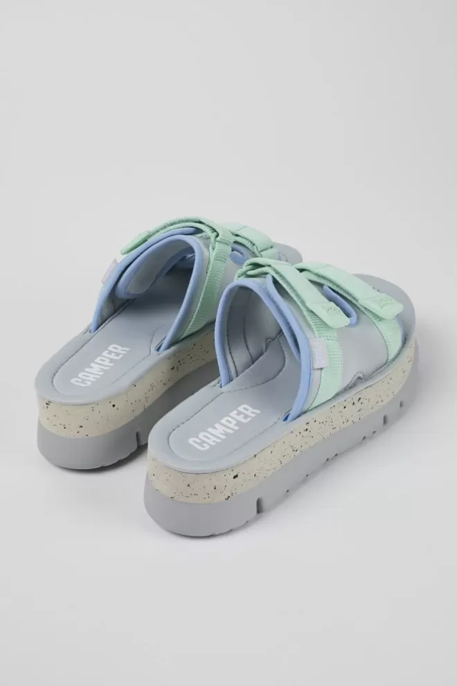 Sandalias<Camper Chancla De Tejido Multicolor Para Mujer