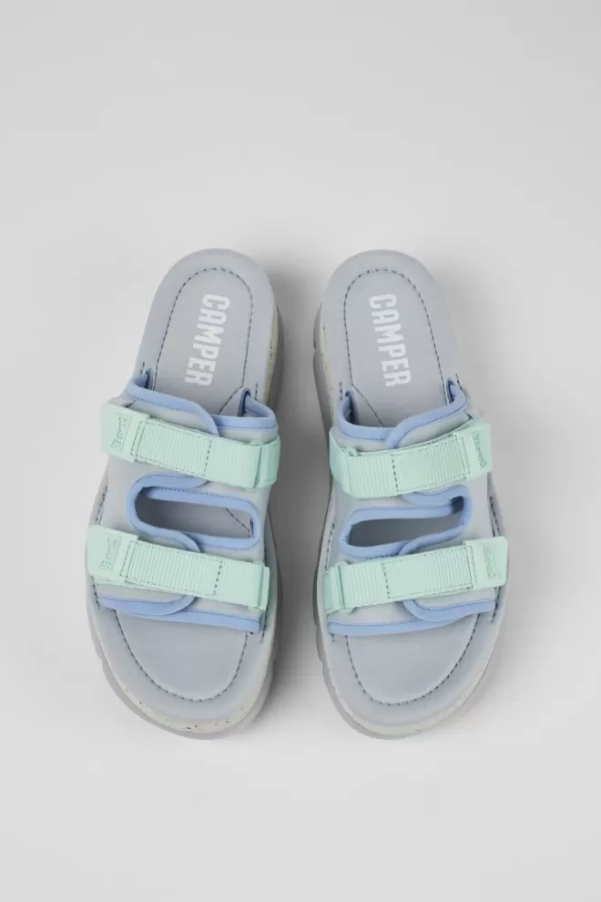 Sandalias<Camper Chancla De Tejido Multicolor Para Mujer