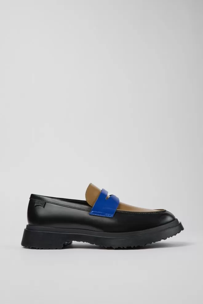 Zapatos De Vestir<Camper Mocasin De Piel Multicolor Para Hombre