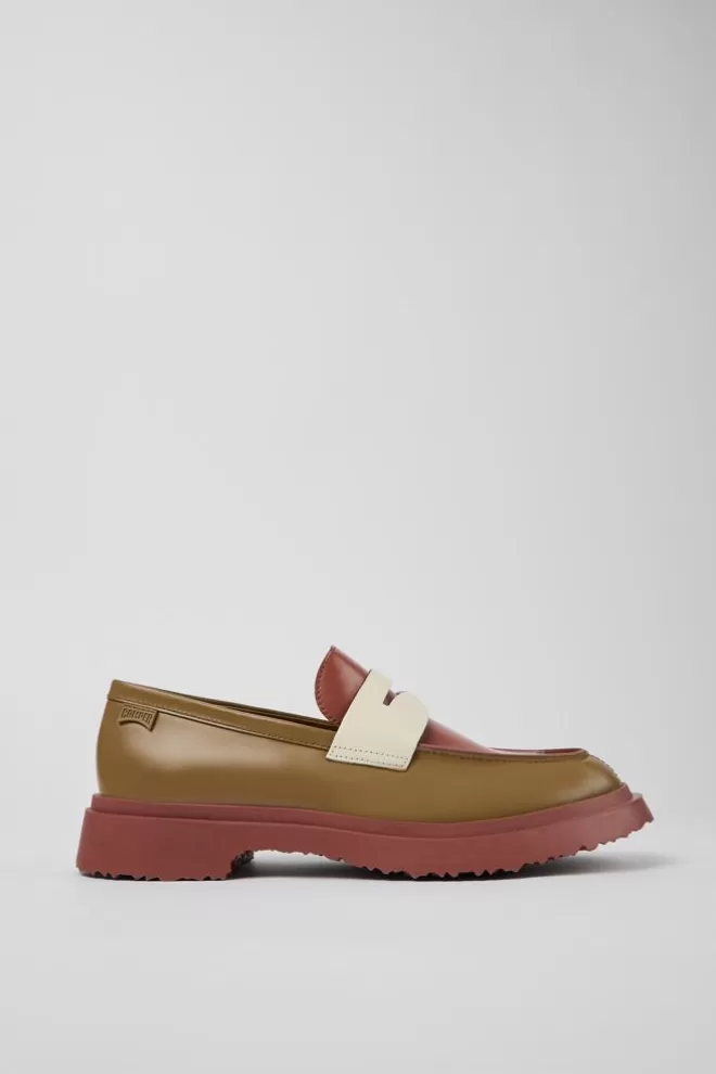 Zapatos De Vestir<Camper Mocasin De Piel Multicolor Para Hombre