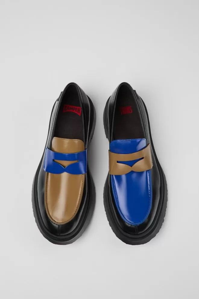 Zapatos De Vestir<Camper Mocasin De Piel Multicolor Para Hombre