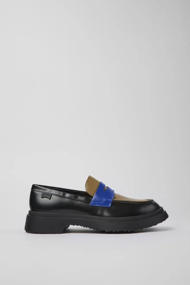 Zapatos De Vestir<Camper Mocasin De Piel Multicolor Para Mujer