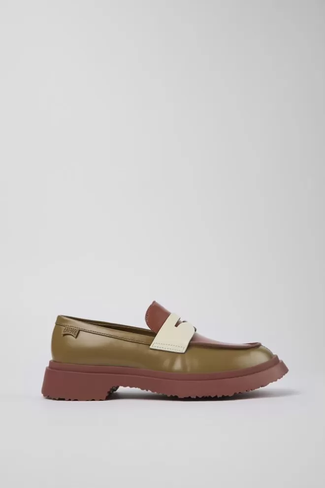 Zapatos De Vestir<Camper Mocasin De Piel Multicolor Para Mujer