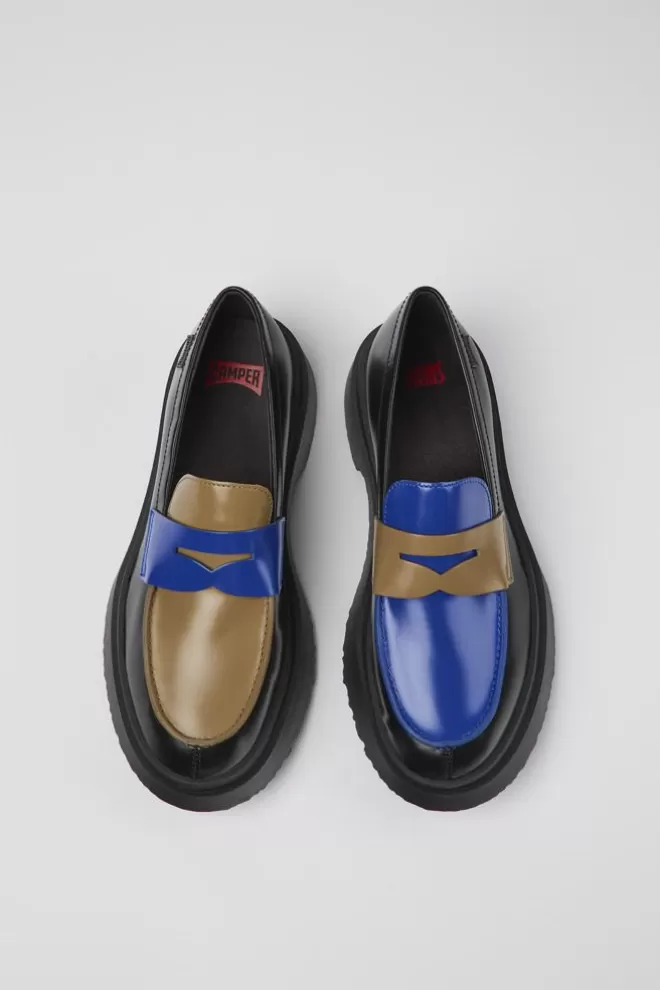 Zapatos De Vestir<Camper Mocasin De Piel Multicolor Para Mujer