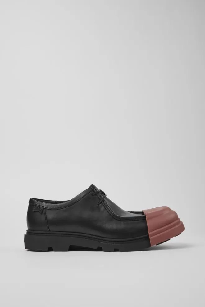 Zapatos De Vestir<Camper Mocasin De Piel Negro Para Hombre