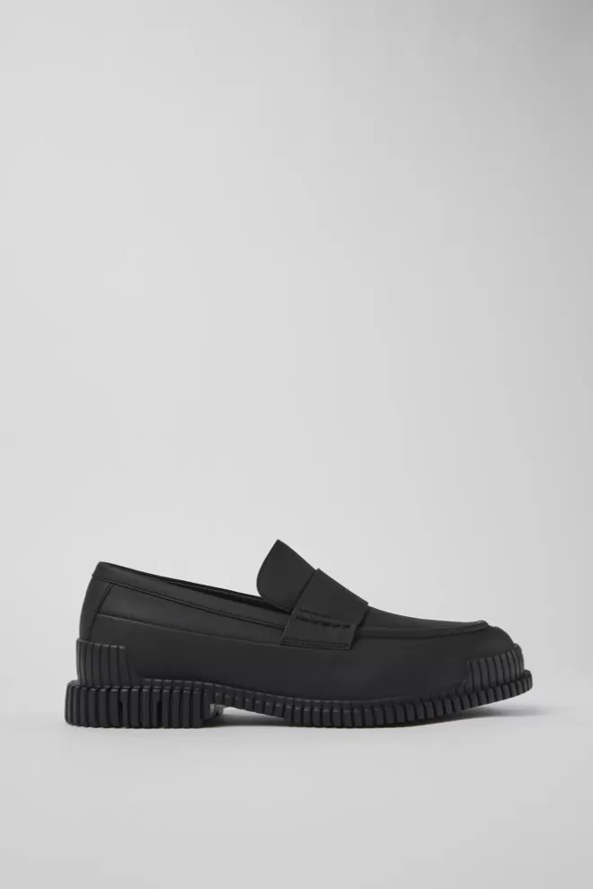 Zapatos De Vestir<Camper Mocasin De Piel Negro Para Hombre