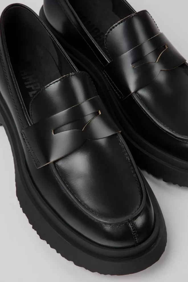 Zapatos De Vestir<Camper Mocasines De Piel En Color Negro