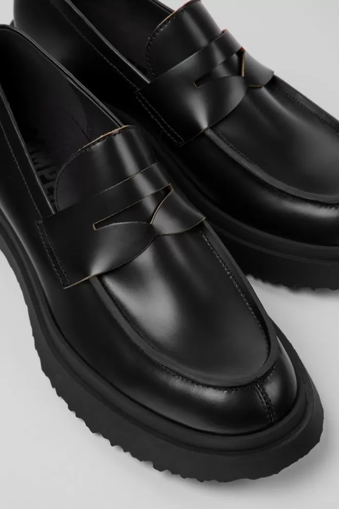 Zapatos De Vestir<Camper Mocasines De Piel En Color Negro