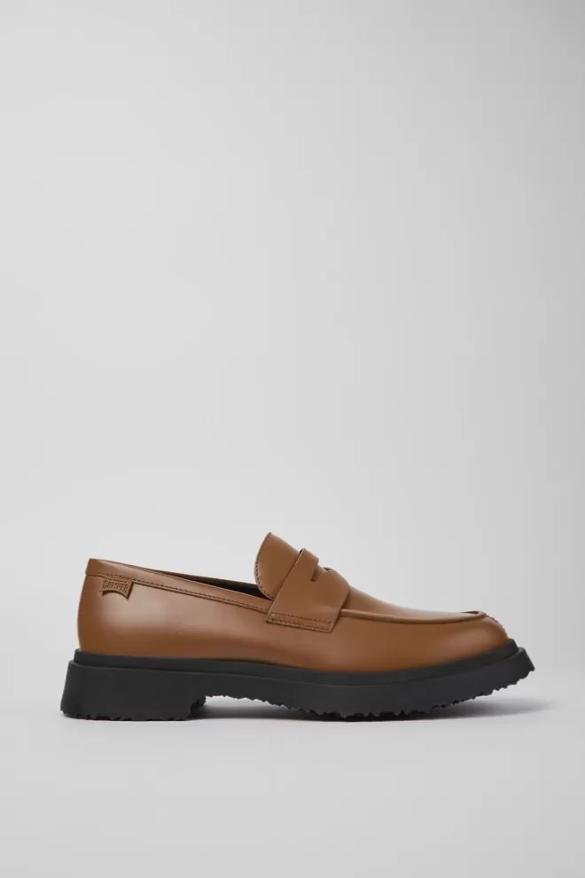 Zapatos De Vestir<Camper Mocasines Marrones De Piel Para Hombre