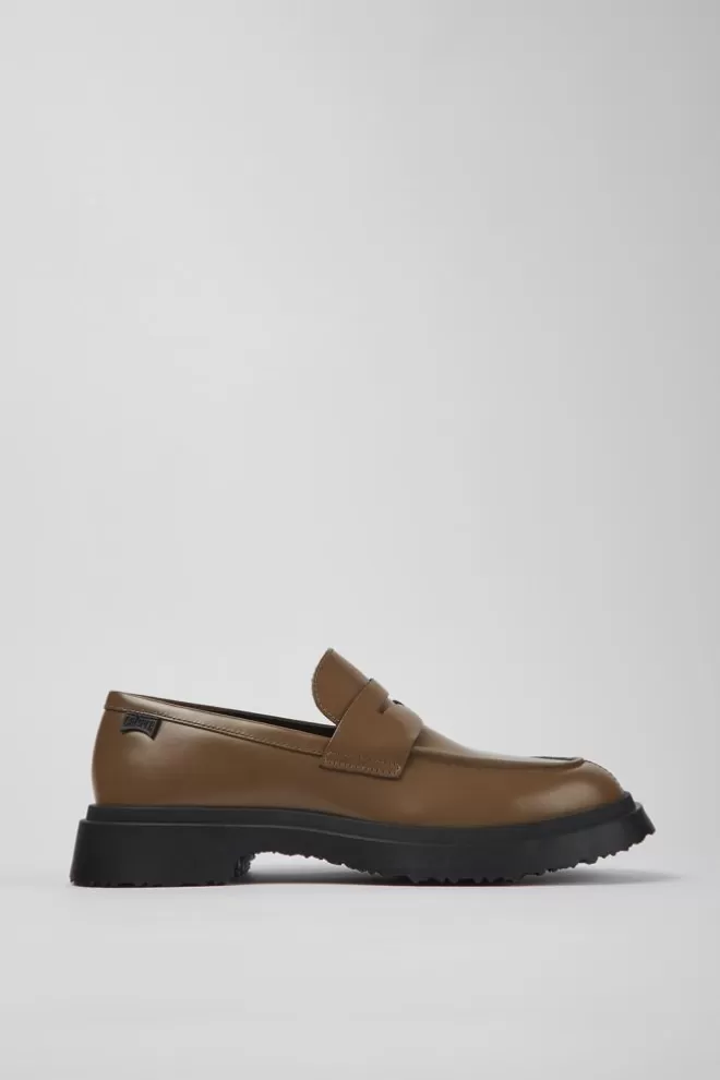 Zapatos De Vestir<Camper Mocasines Marrones De Piel Para Hombre