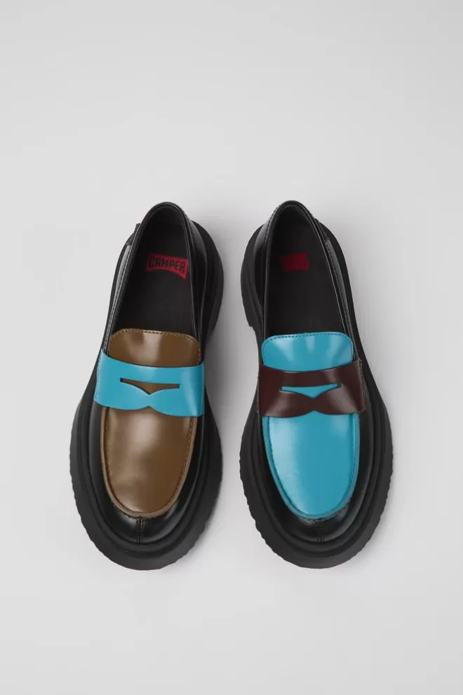 Zapatos De Vestir<Camper Mocasines Multicolores De Piel Para Mujer