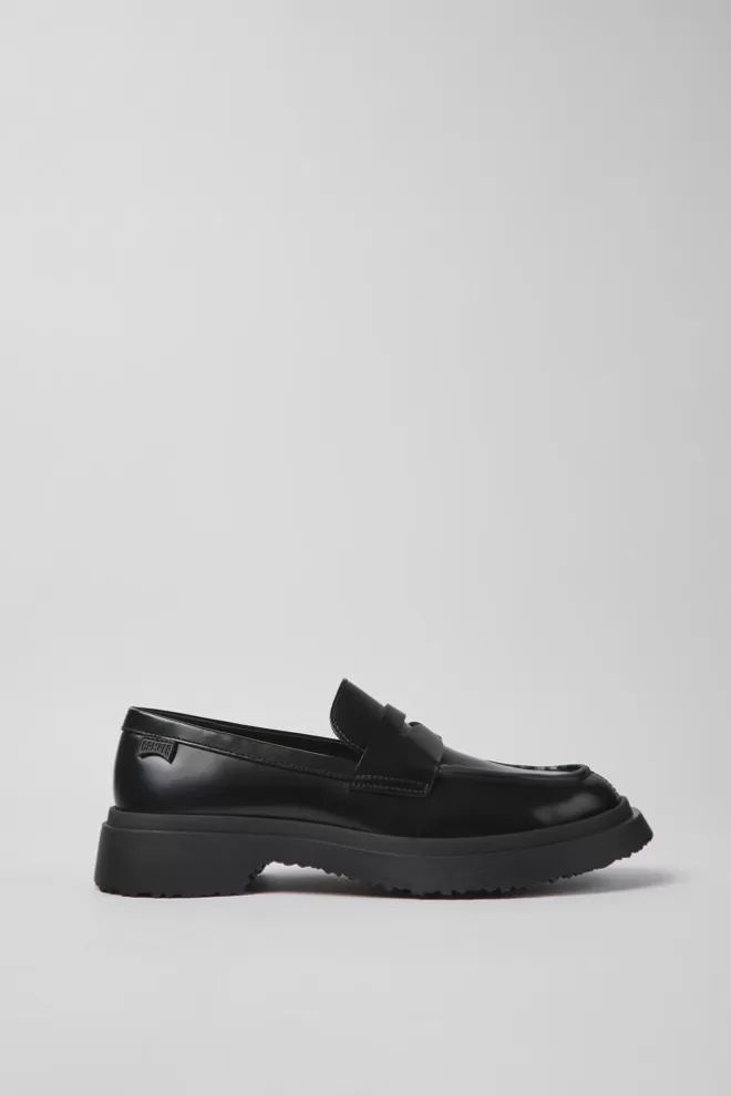 Zapatos De Vestir<Camper Mocasines Negros De Piel Para Mujer