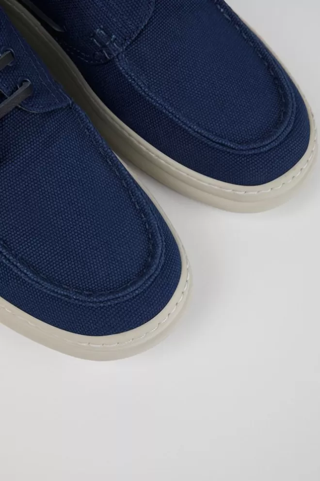 Zapatos Casual<Camper Nautico De Tejido Azul Para Hombre