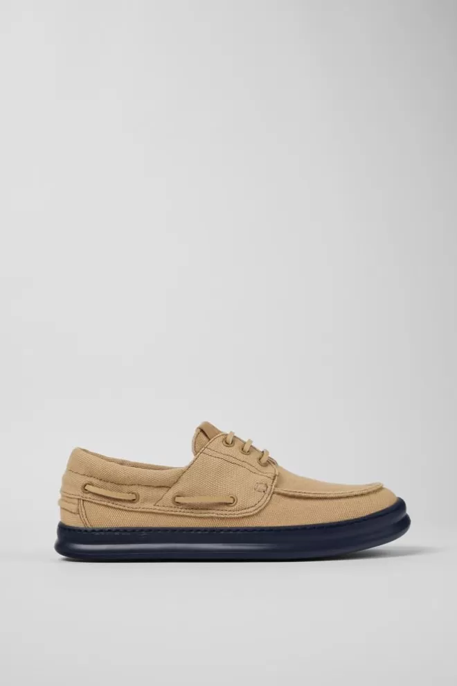 Zapatos Casual<Camper Nautico De Tejido Beige Para Hombre