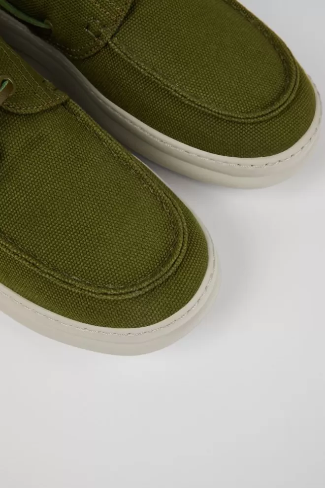 Zapatos Casual<Camper Nautico De Tejido Verde Para Hombre