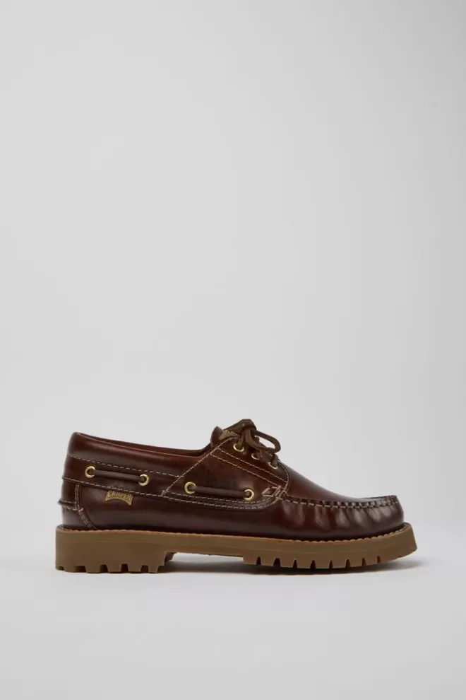 Zapatos Casual<Camper Nautico Marron Para Hombre