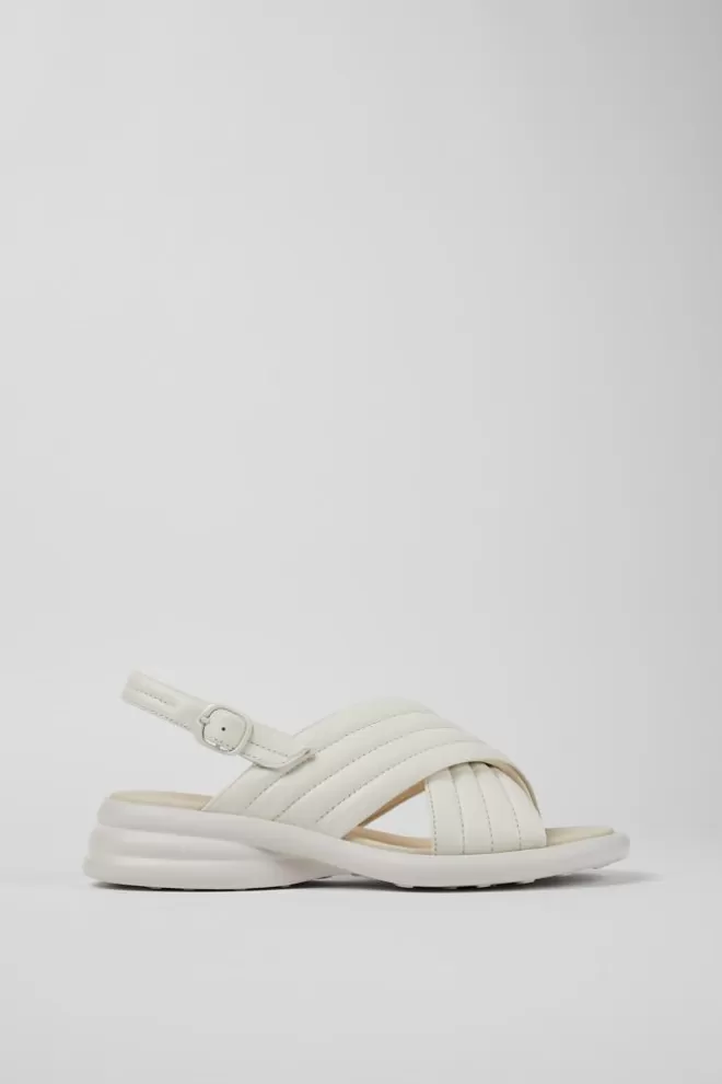 Sandalias<Camper Sandalia Con Tira Cruzada De Piel Para Mujer