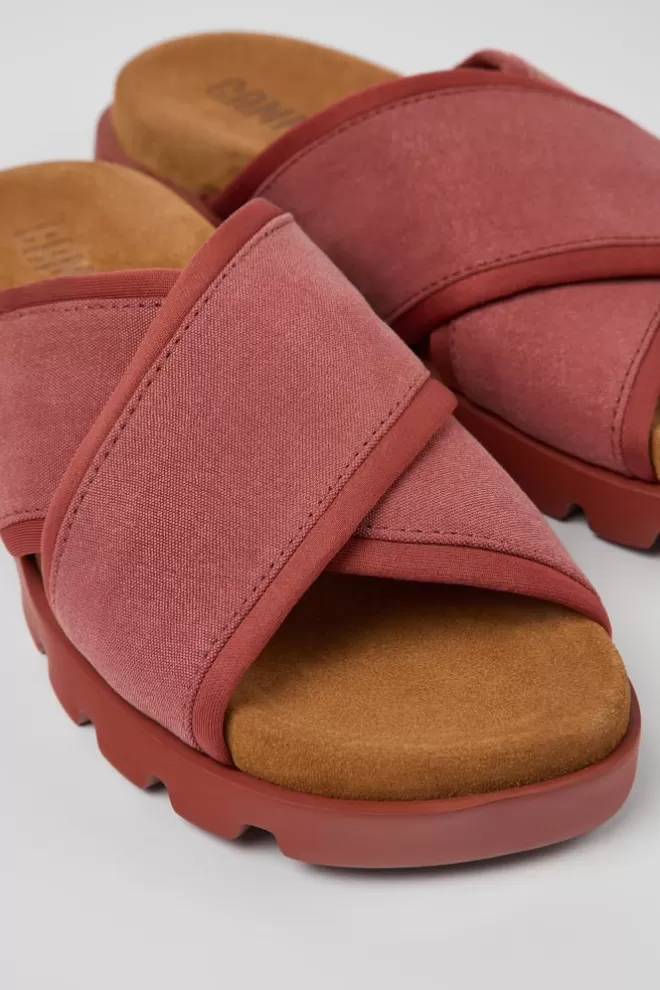 Sandalias<Camper Sandalia Con Tira Cruzada De Tejido Para Mujer