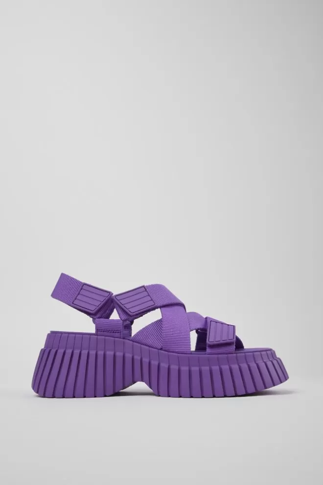 Sandalias<Camper Sandalia Con Tira Cruzada De Tejido Para Mujer