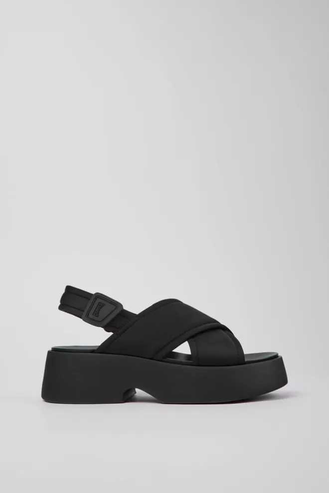 Sandalias<Camper Sandalia Con Tira Cruzada De Tejido Para Mujer