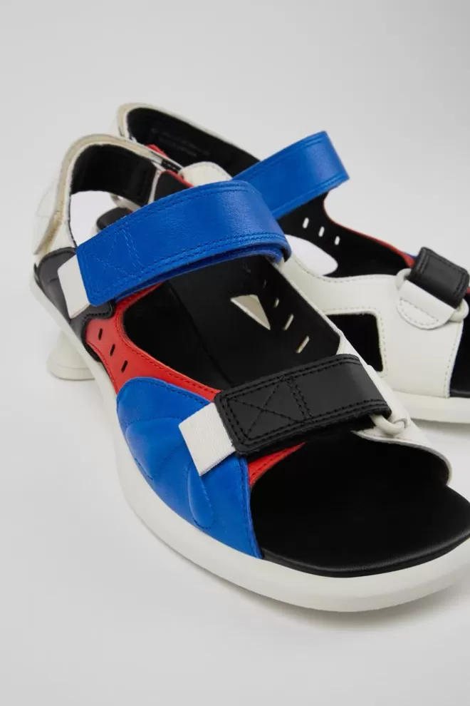 Sandalias<Camper Sandalia Con Tiras De Piel Reciclada Para Mujer