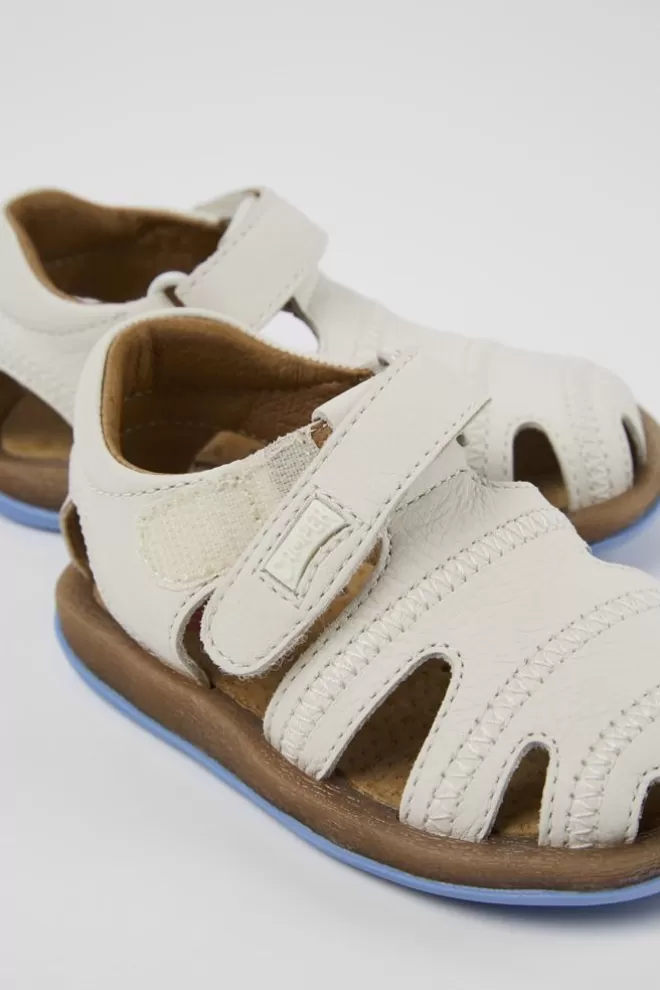 Sandalias<Camper Sandalia De Piel Blanca