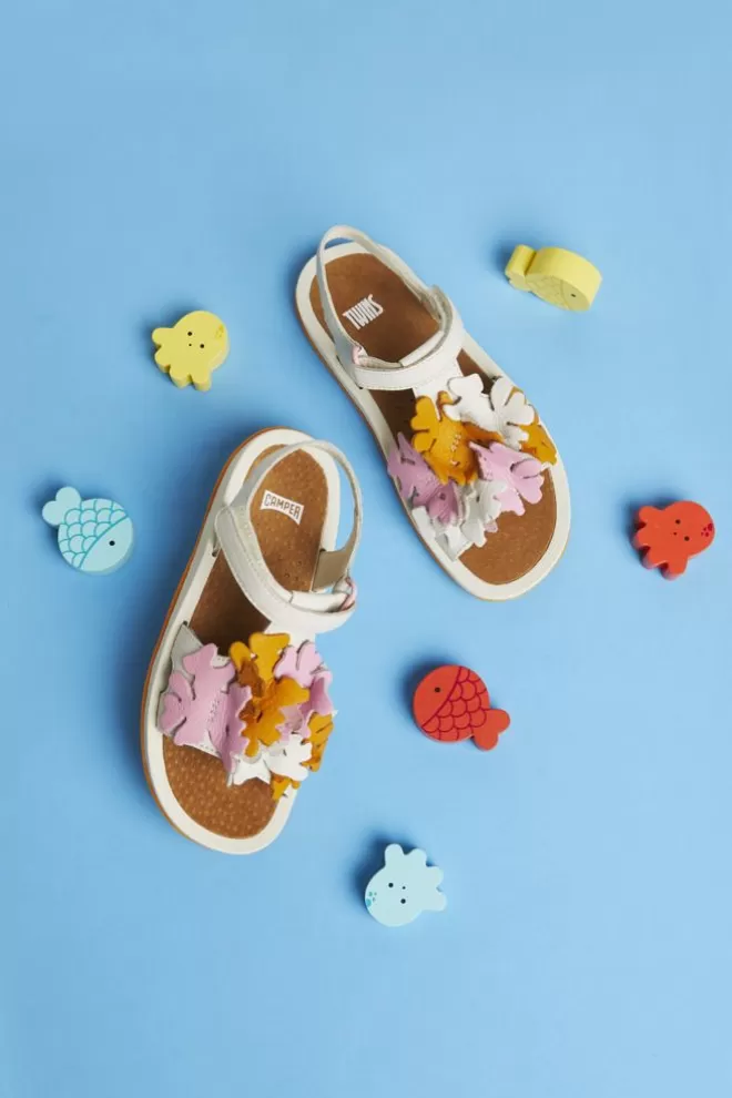 Sandalias<Camper Sandalia De Piel Multicolor