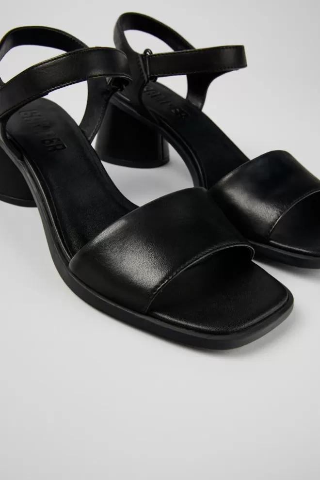 Sandalias<Camper Sandalia De Piel Negra Para Mujer