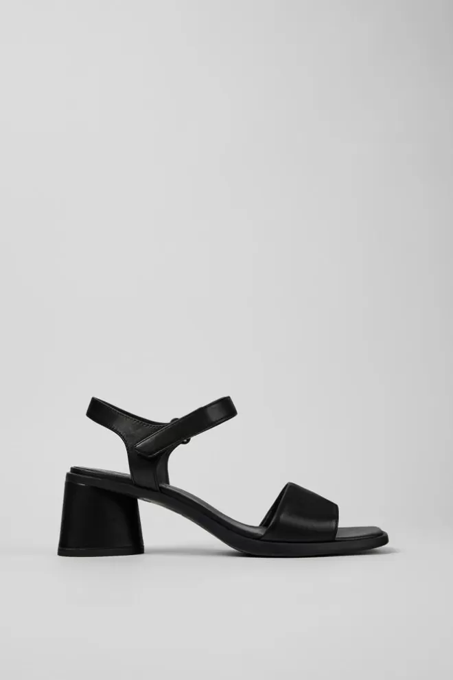 Sandalias<Camper Sandalia De Piel Negra Para Mujer